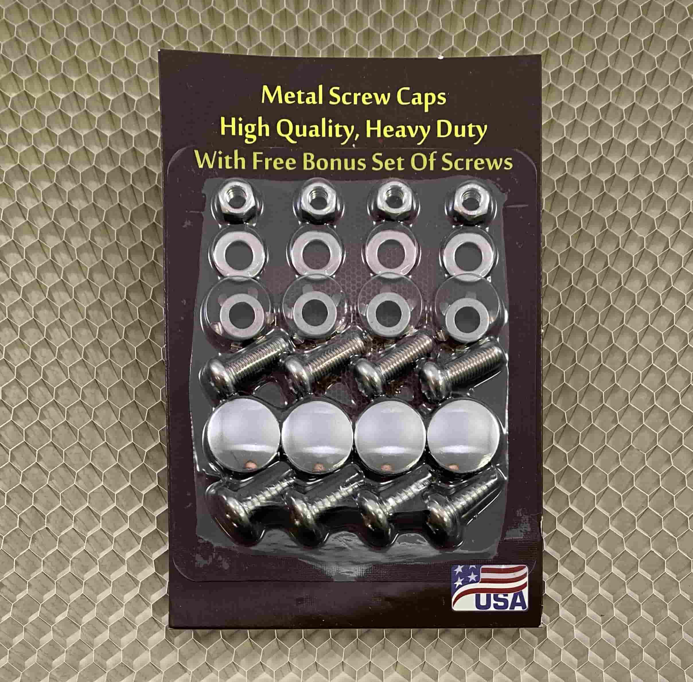Screw Covers Metal Chrome